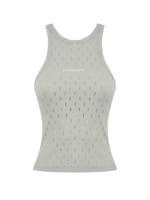 Canotta con strass Patrizia Pepe | 8M1674 J252S702